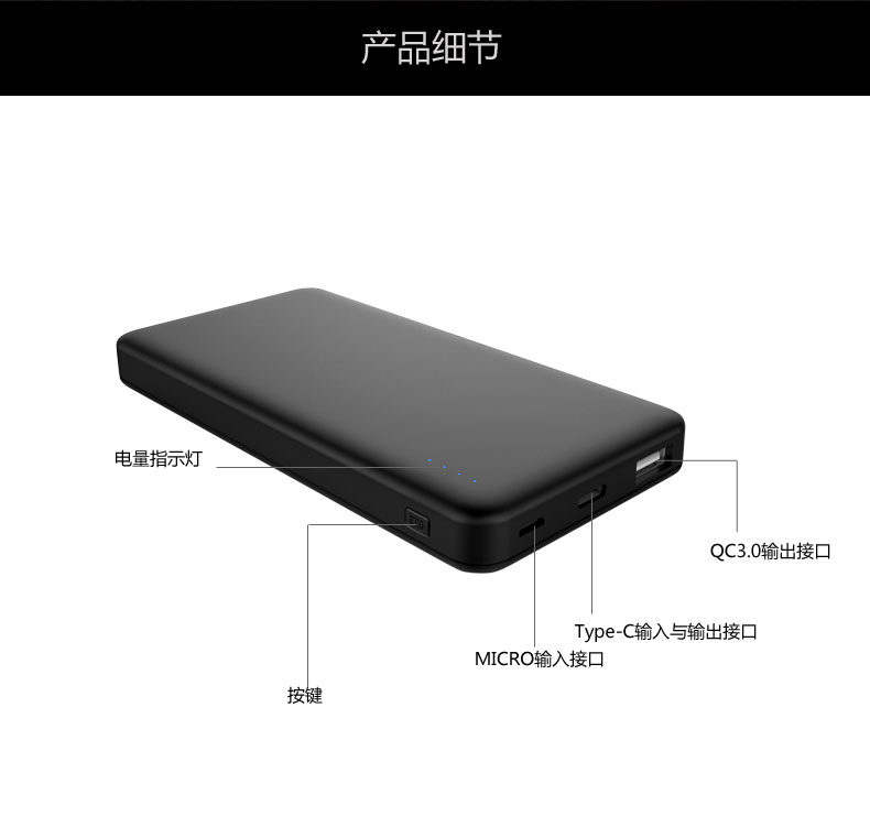 PD快充移動(dòng)電源 YN-040P 產(chǎn)品描述01