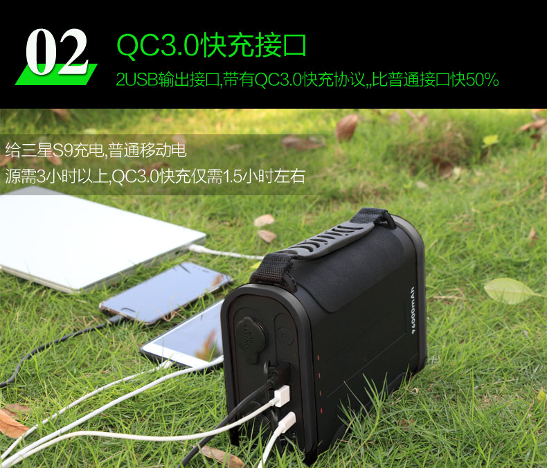 12V戶外大功率移動(dòng)電源|96000mAh超大容量移動(dòng)儲(chǔ)能電源 GP30