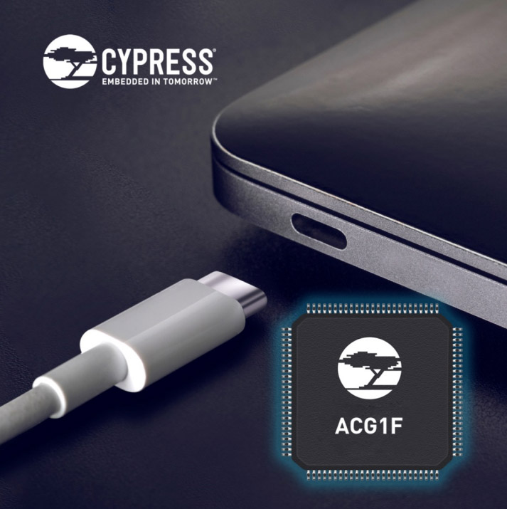 賽普拉斯推出USB-C控制器ACG1F