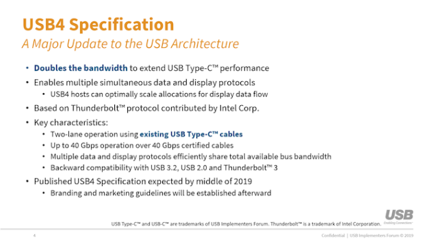 支持USB PD快充協(xié)議的USB4標(biāo)準(zhǔn)已發(fā)布，最大100W功率傳輸