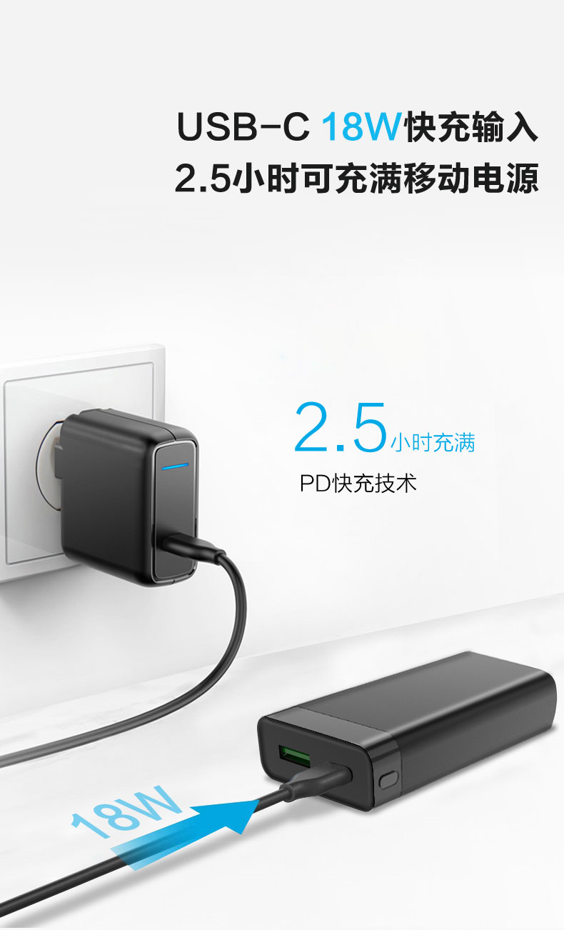 9600mah超薄迷你充電寶 PD 30W口袋便攜式雙向快充手機(jī)充電寶 YN-043P
